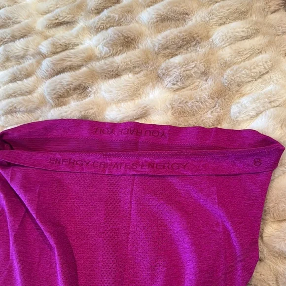 Lululemon Athletica Pink Fitted Short Sleeve T-Shirt - Picture 3 of 3